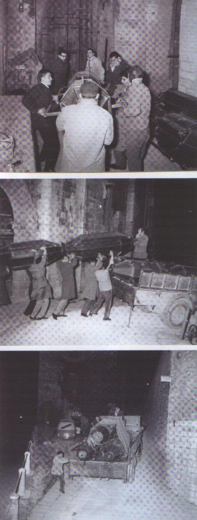 1958 un gruppo di studenti ruba i ceri dimenticati al palazzo dei consoli