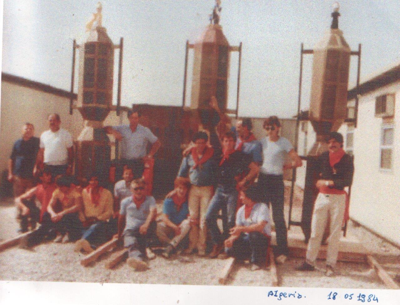 1984 Algeria. Giovanni Barbacci, Massimo e Giuliano Mauri